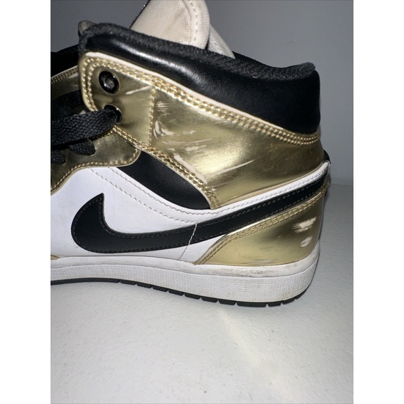 Jordan 1 Mid SE Men\'s‎ Size 8.5 - Metallic Gold With Box Shoes Sneakers main image 8